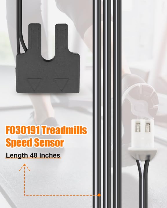 F030191 Speed Sensor Fit for Sole Fitness Treadmill and Spirit Ellipticals, Reed Switch RPM Wire Harness Replacement Part