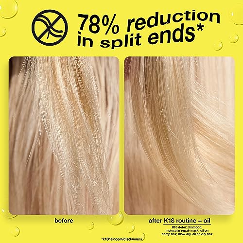 K18 Molecular Repair Hair Oil, Weightless Oil for Stronger, Healthier Hair, Suitable For All Hair Types 0.34 Count (Pack of 1)
