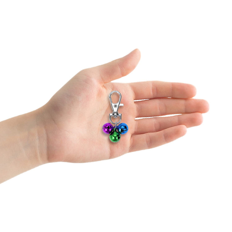 Cat Collar Bells Loud Dog Bell Training Charm Pendants for Pet Puppy Kitty Necklace Collar 5 PCS Colorful - BeesActive Australia