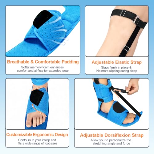 Upgraded Plantar Fasciitis Night Splint for Plantar Fasciitis Relief