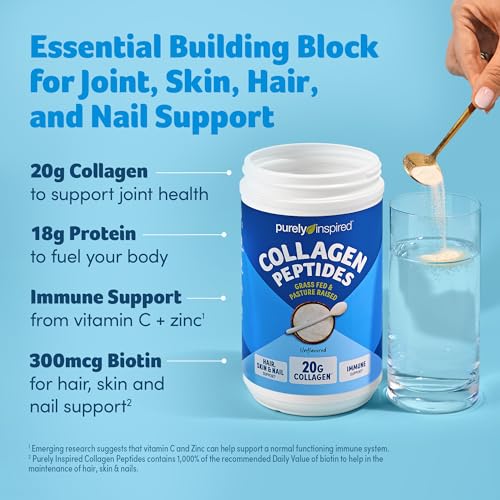 Purely Inspired Collagen Powder for Women & Men, Unflavored (20 Servings) 14.46 Ounce (Pack of 1)