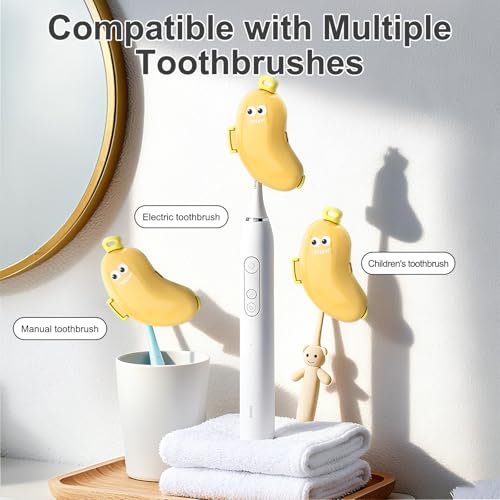Toothbrush Case Kit Portable Folding Tooth Brush Holder; Toothbrush Case for Travel- Travel Toothpaste Cap Container