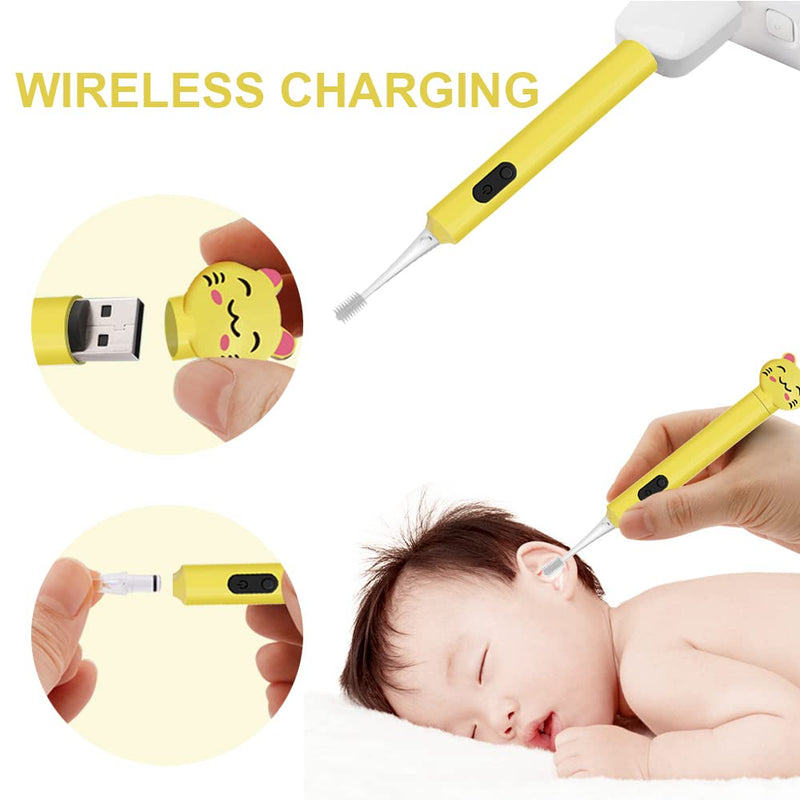 2 Pack Baby Booger Remover and Ear Wax Removal with Light, Nose Cleaning Tweezers for Infants Toddlers Adults (Yellow) - BeesActive Australia