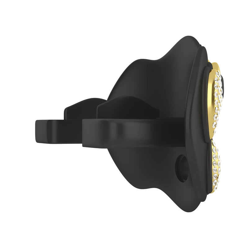 Loudmouth Football Mouth Guard - 3D Chrome Grillz Football Mouthpiece, Fits Adult & Youth, Mouth Guard Accessories (3D Grillz Bling - Chrome Black/Gold) 3d Grillz Bling - Chrome Black/Gold