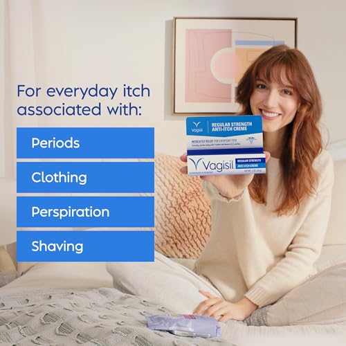 VAGISIL Regular Strength Feminine Anti-Itch Creme, 1 Oz (1 Pack) 1 Ounce (Pack of 1)