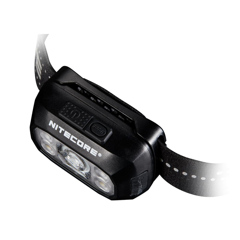 Nitecore NU30 500 Lumen LED Rechargeable Headlamp with White and Red Beams Black