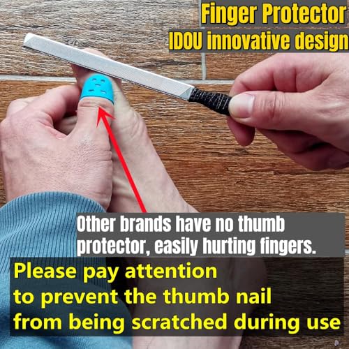 7" Toe Nail Files for Thick Nails, Heavy Duty Metal Nail File - SJ7 Large 0.8