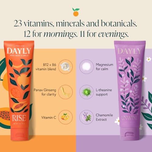 DAYLY AM/PM Nano Hydroxyapatite Toothpaste, Fluoride Free, 2 x 4oz Adult Ritual