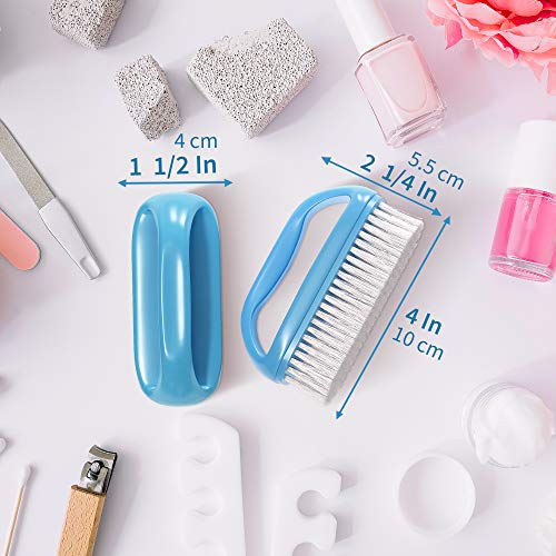 Konex Perfect-Grip Large Hand and Nail Brush 4" X 2-1/4" X 1-1/2" (Blue) Blue