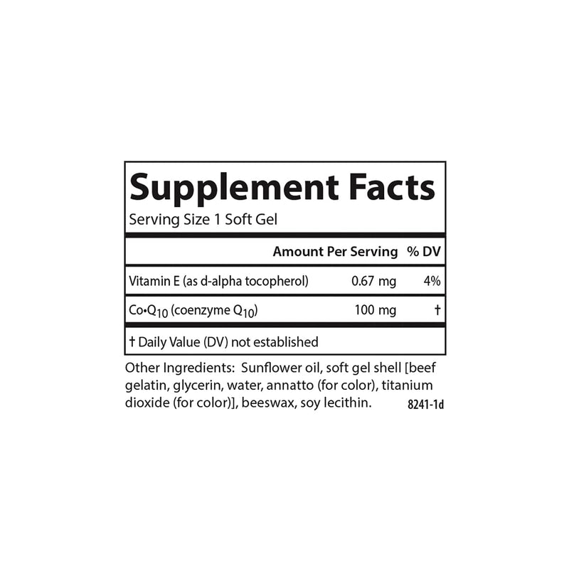 Carlson Co-Q10, Co-Enzyme Q10, 100 mg, 90 Softgels | Energy Production; Optimal Wellness