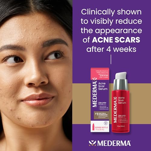 Mederma Acne Scar Serum, Triple-Action Formula with Niacinamide, 1 Fl Oz