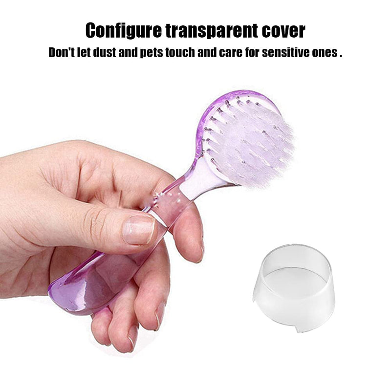 2 Pack Hamster Brush, Guinea Pig Massage Combs, Hedgehog Cleaning Supplies - Purple - BeesActive Australia