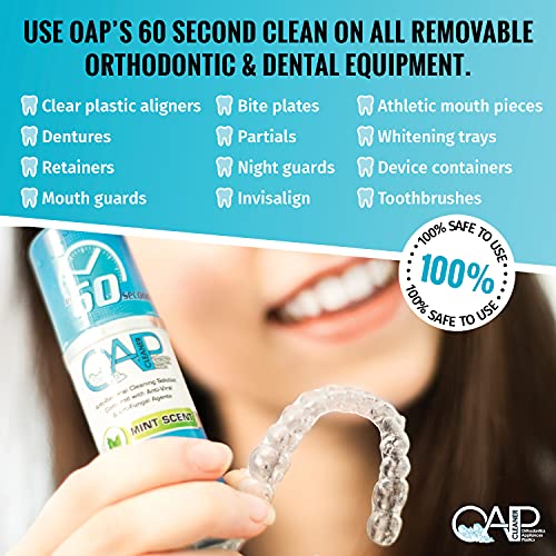 OAP Cleaner - Cleans and Sterilizes Removable Dental and Ortho Appliances - Foam, 3-to-4 Month Supply … 3.8 Fl Oz (Pack of 1)