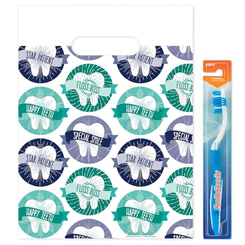 Molar Circles Dental Giveaway Bags, 9" x 12", 100 Pack 9" x 12"