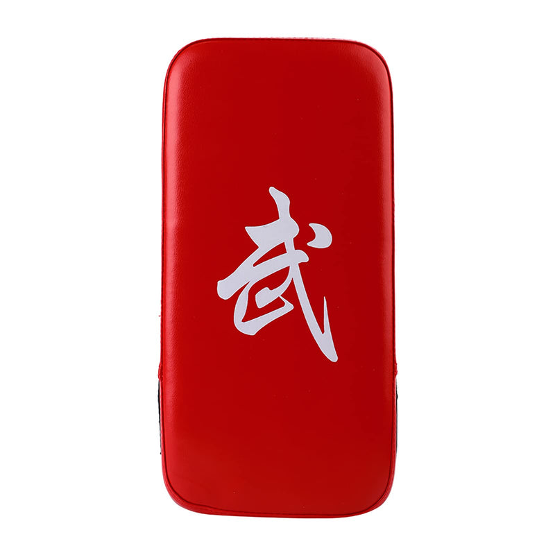 Taekwondo Kick Pad PU Muay Thai Pads MMA Karate Kick Pads Kickboxing Training Pads Martial Arts Punching Pads Leather Strike Kicking Pad Red