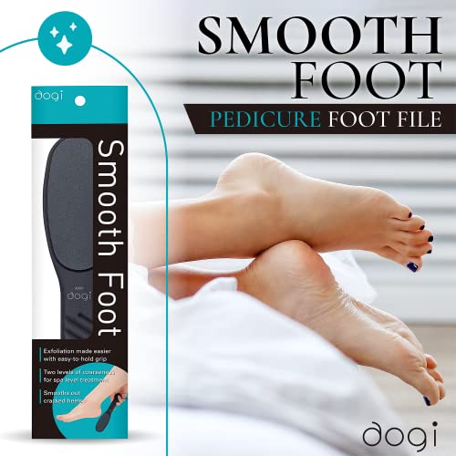 Foot rasp Pedicure Foot File - Removes Damaged and Hard Skin, Avoids Callus Buildup – Gentle, Fine File for At-Home Professional Treatment (Black, Waterproof, Comes with Original Pouch)