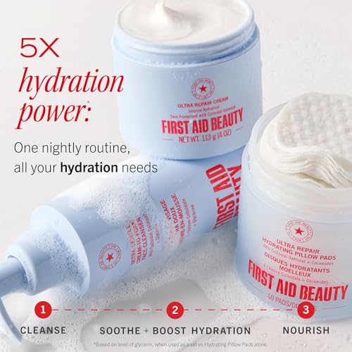 First Aid Beauty Ultra Gentle Cream-to-Foam Cleanser 7 Fl Oz (Pack of 1) New