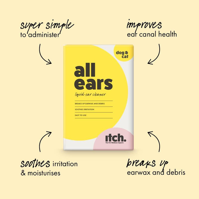 Itch I Cat And Dog Ear Cleaner I Easy To Use Ear Drops l Breaks Up Wax I Soothes Irritation, Stopping Unwanted Itching & Discomfort I 8 x 5ml Vials 8 vials