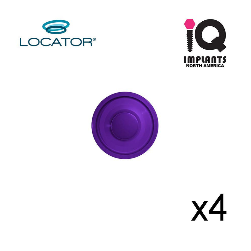 Locator Genuine Original Replacement Male Inserts Caps Standard Extra Strong, Purple 8.0 lbs (4-Pack)
