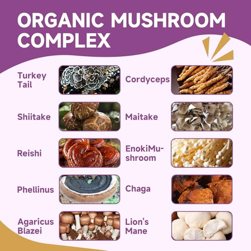 Mushroom for Dogs & Cats, Support Immune System, Digestion, Skin & Coat, Cat Hairball Remedy - Kitten Furball Treatment