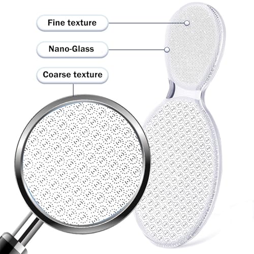 Nano Foot File, Foot Scrubber Callus Remover, Foot Care Pedicure Tool, Foot File with Nano-Level Grinding Points, Portable Foot Scrubber for Dead Skin Removal, Cracking, Wet and Dry Feet
