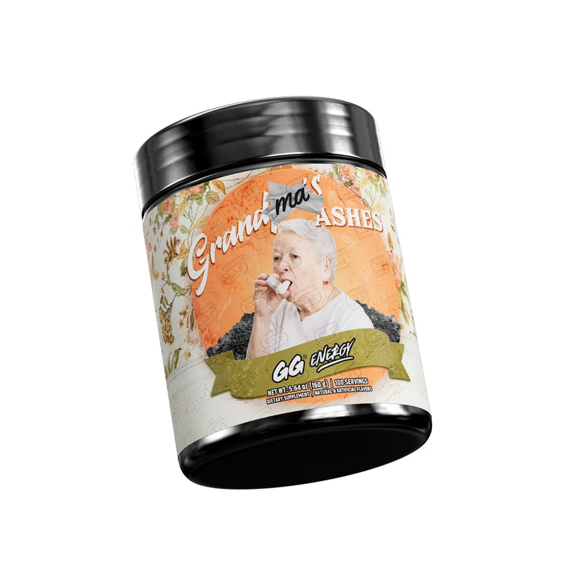 Gamer Supps GG Energy - Grandma's Ashes by Goons (100 Servings) - Keto Friendly Gaming Energy and Nootropic Blend, Sugar Free + Caffeine + Vitamins + Immune Support, Powder Drink 5.64 Ounce (Pack of 1)