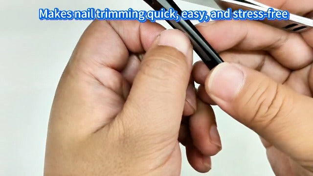 Toenail Clippers for Adults – 6-in-1 Thick & Ingrown Toenail Clippers Set, Large Straight & Slanted Nail Clippers, Heavy Duty Wide Jaw Nail Cutter with Long Handle for Men and Women Black
