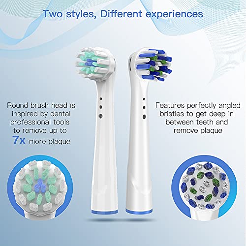 Replacement Toothbrush Heads for Oral B Braun, 16 Pack Electric Toothbrush Heads, Precision Clean Brush Heads Refill Compatible with Oral-B 7000/Pro 1000/9600/5000/3000/8000 (16pack) 16 Count (Pack of 1)