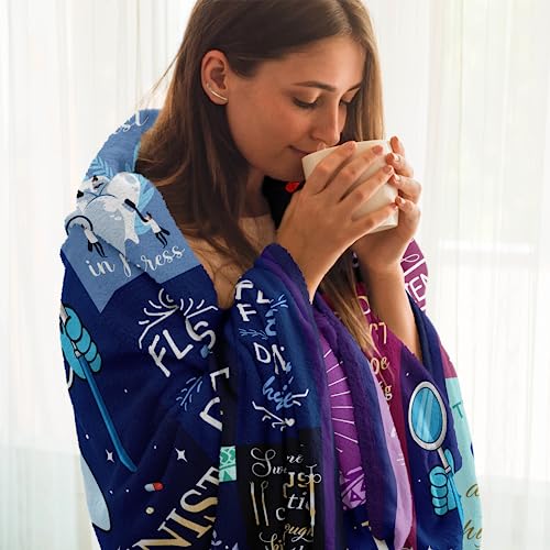 Sozien Dental Hygienist Gifts Blanket - Graduation & Student Gift, 60"x50" Dental Hygienist - Purple 50‘’x60‘’