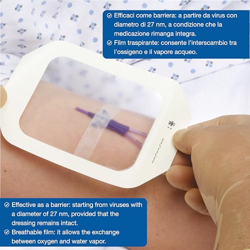 3M Health Care 1624W Tegaderm Film Dressing, Frame Style, 2.75" Length x 2.375" Width, Transparent (Pack of 100)