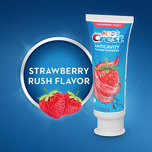 Crest Kid's Cavity Protection Fluoride Toothpaste, Strawberry Rush, 4.2 Ounce (Pack of 3) 4.2 Ounce (Pack of 3) Strawberry Toothpaste