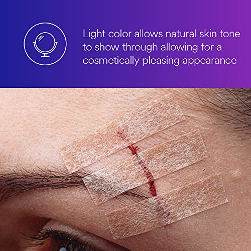 3M™ Steri-Strip™ Blend Tone Skin Closures, B1557, Tan, 1/2 in x 4 in (12mm x 100mm), 50 Bag/Carton, 4 Carton/Case