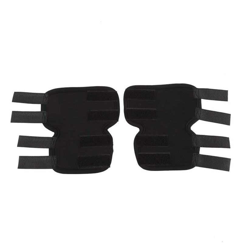 Fdit 1 Pair Dog Hind Leg Brace Pet Surgical Injury Bandage Wrap Heal Wound Protector(#1) Black
