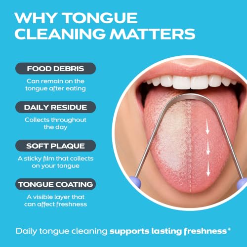 DrTung's Stainless Steel Tongue Scraper - Adults & Kids - 2 Pack 1 Count (Pack of 2)
