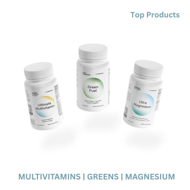 envitamin 5-MTHF - Methylfolate (Active B9 Folate) Supplement - 30 Capsules - 5-MTHF 1mg