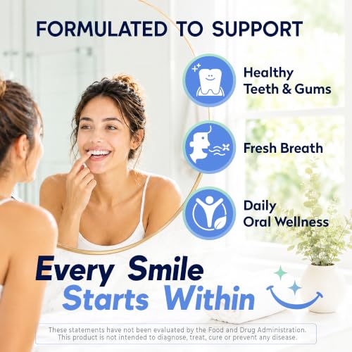 OraTicx Teeth & Gums Oral Probiotics, Dental Care, Grape Flavor, 30ct 4-PK