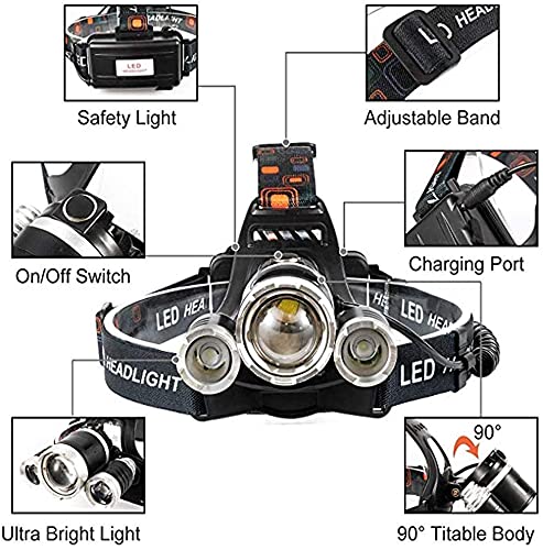 BESTSUN UV Headlamp, Blacklight Headlight Rechargeable 395-400nm Black Light Head Lamp for Resin Curing, Rock Hounds, Detecting Scorpions, Auto Oil HVAC Leaks, Pet Urine Stains(White Light + UV)