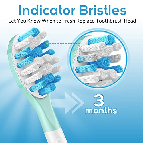 Replacement Toothbrush Heads for Philips Sonicare Gentle Yet Effective Cleaning