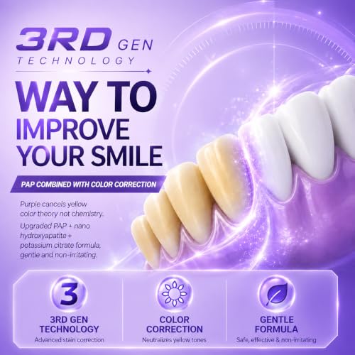 Purple Teeth Whitening Strips,Surface Stain Reduction & Natural Shine,Gentle Teeth Whitening in 30 Minutes,Safely Protects Tooth，Portable for Home or Out Use Non-Slip (28 Strips, Mint) 1 Count (Pack of 28)