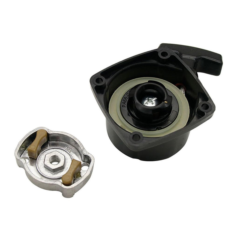 Rc Marine 26cc 29cc 30cc Engine Pull Starter for Zenoah CY RCMK QJ BWS Rc Racing Boat Parts Distance Between Mounting Holes is 50mm (Black) Black