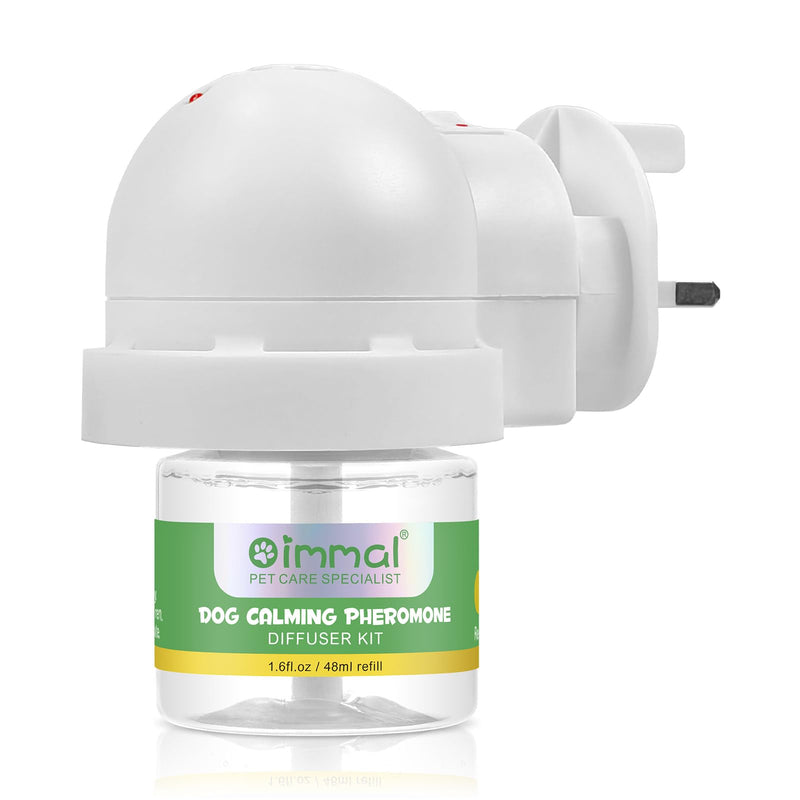 Dog Calming Pheromones Diffuser Kit, Dog & Cat Anxiety Relief Diffuser | 2 In 1 UK Plug-In Refillable 30 Days Diffuser + Refill 48ml, Comfort, Calming And Relax Anxious, Anti-Stress Behavioural Issues