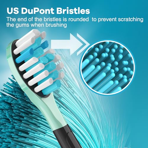 Aoremon Toothbrush Replacement Heads for Sonciare C3 - Brush Heads for Philips Sonicare 2 Series 3 Series ProtectiveClean 4100 5100 6100 DiamondClean FlexCare HealthyWhite G3 W3 C2 G2 C1