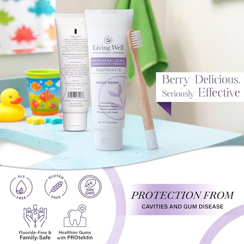 Kids Oral Care Bundle, Fluoride-Free Hydroxyapatite Toothpaste & Mouthwash
