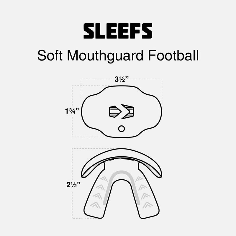 SLEEFS Football Mouth Guard - Youth Mouthguard with Strap - Lip/Teeth Protector Mouthpiece - No Boil - for Youth/Adults, Maximum Air Flow, for All Sports - God's Plan Black