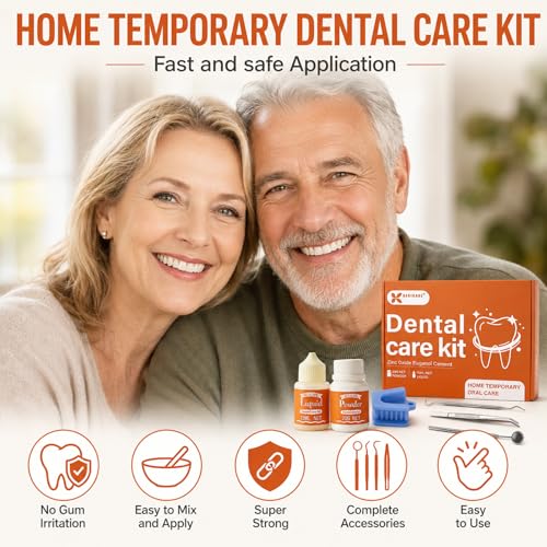 Zinc Oxide Eugenol Cement Dental Care Kit, Instant Tooth Repair Kit, Home Oral Temporary Dental Tooth Fillings, Self-Curing, Strong Bond Dental Cement Kit