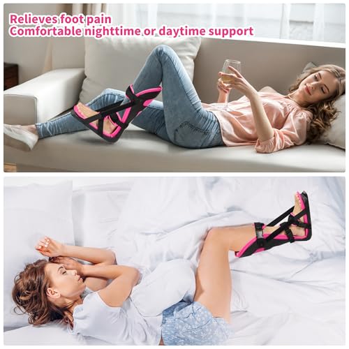 Plantar Fasciitis Night Splint, Adjustable Foot Brace, L Large