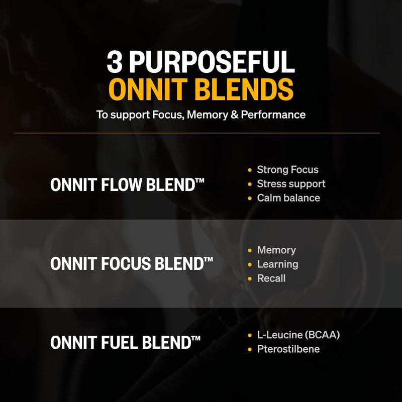 ONNIT Alpha Brain Nootropic Brain Supplement for Focus & Memory, 60 Count | IGEN Non-GMO Tested; L-Theanine, Alpha GPC & Vitamin B6; brain supplement for memory, focus & mental clarity, men & women 60 Count (Pack of 1)