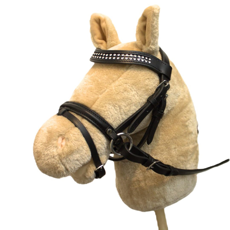 PFIFF 103111 Hobby Horsing Play Bridle Bitless Bridle for Hobby Horse Play Horse Plush Horse, Black