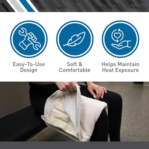 BodyMed Pro-Temp Terry Cloth Cover, 23 in. Long (Neck) - Heating Pad Protector for Physical & Occupational Therapy NECK