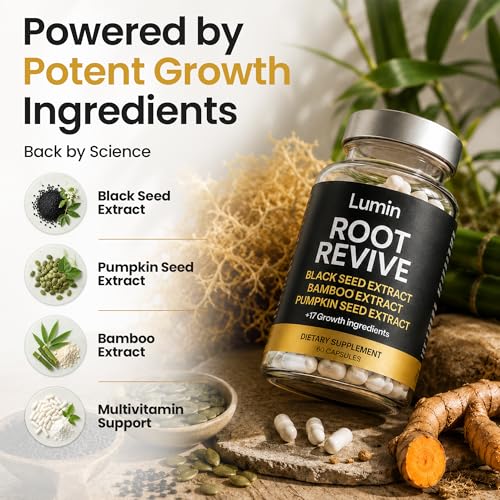 Lumin Root Revive - Hair Growth Supplements for Black Women - Iron & Zinc